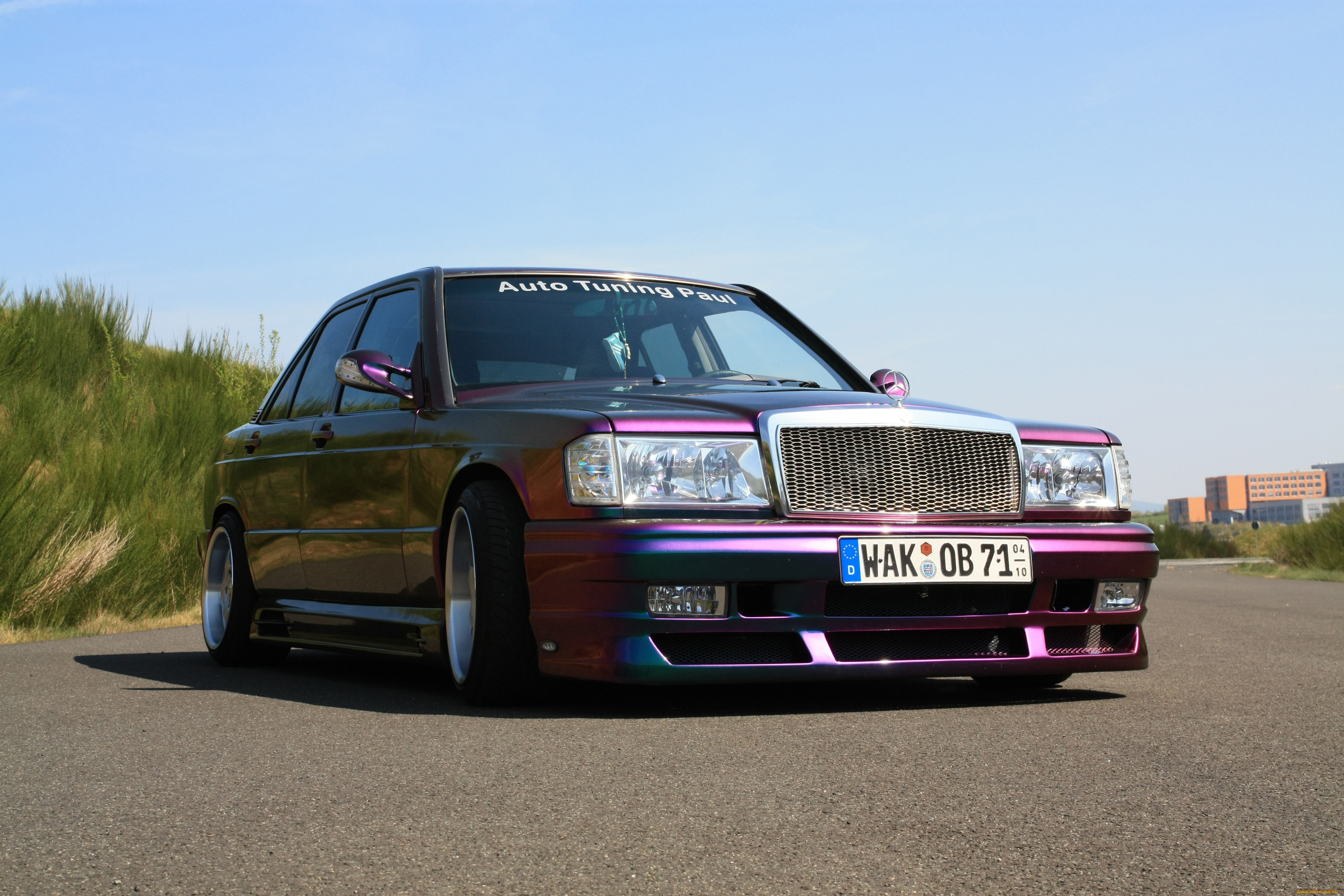 , mercedes, benz, tuning, purple